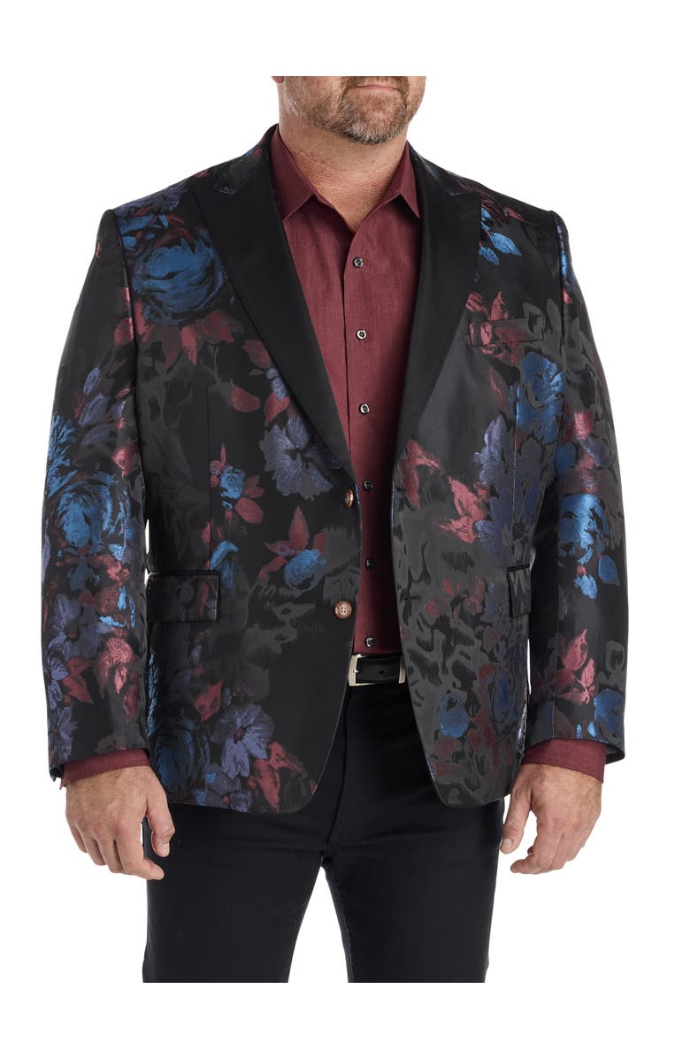 Tallia Big & Tall Bold Floral Sport Coat, Main, color,