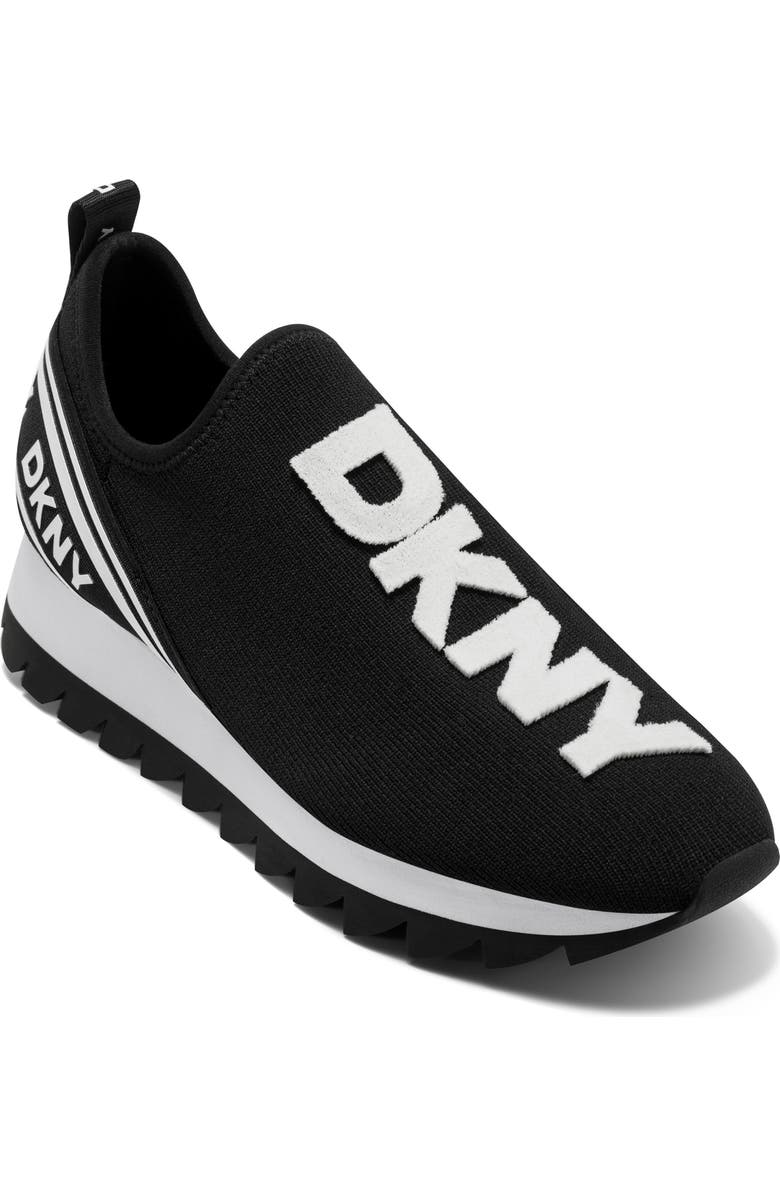 DKNY Abbi Knit Sneaker, Main, color, Black