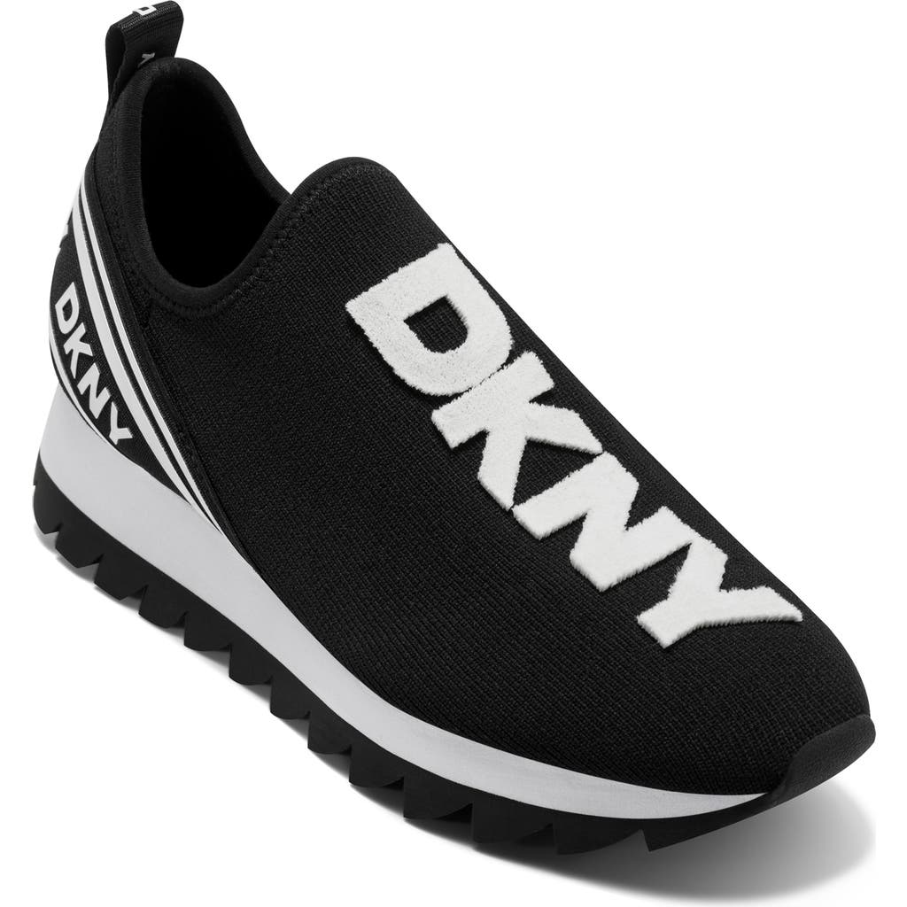 Dkny Abbi Knit Sneaker In Black