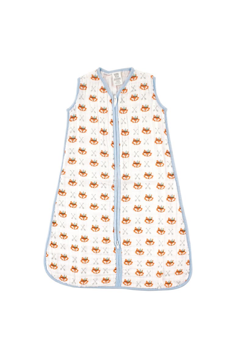 Sleeveless Muslin Cotton Sleeping Bag, Sack & Blanket, Main, color, Wild Free Muslin