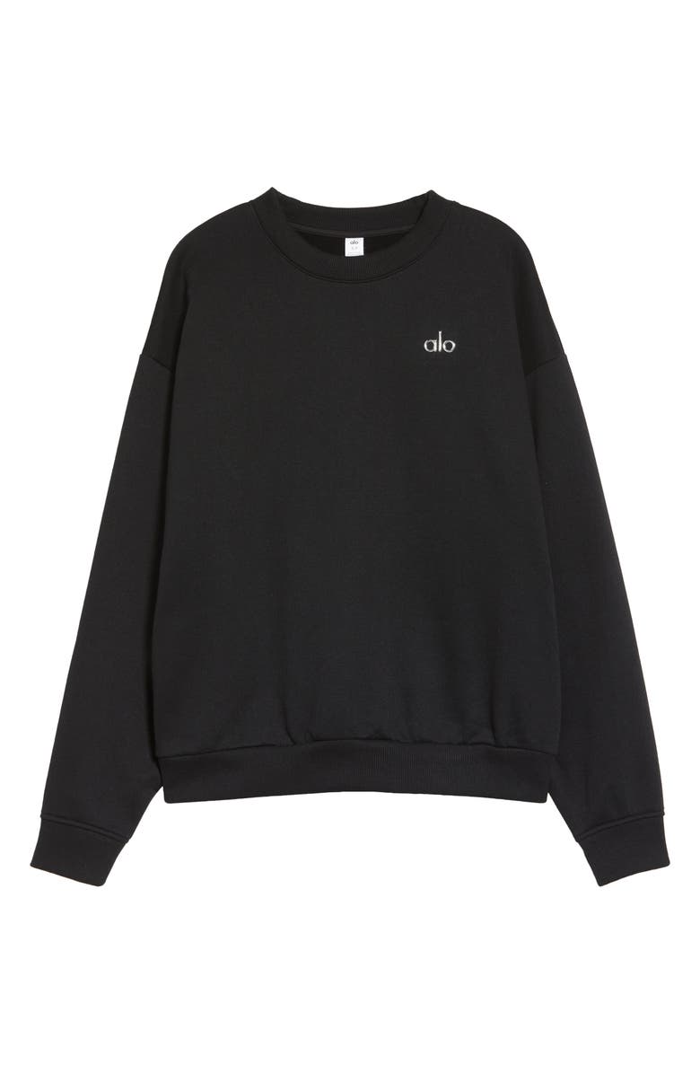 Alo Accolade Crewneck Cotton Blend Sweatshirt, Alternate, color,