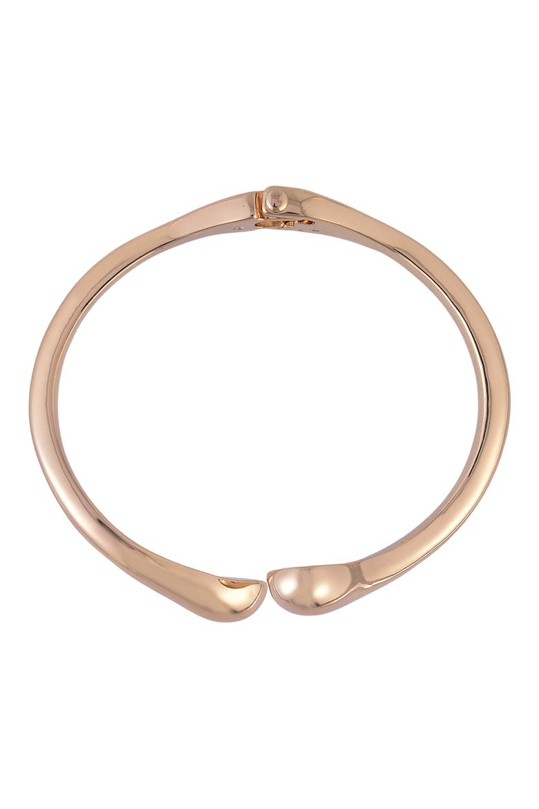 Curve Hinge Bracelet, Alternate, color, GOLD