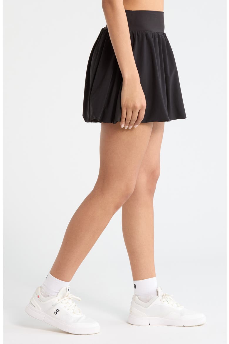 Court Mode Bubble Skirt, Alternate, color, BLACK