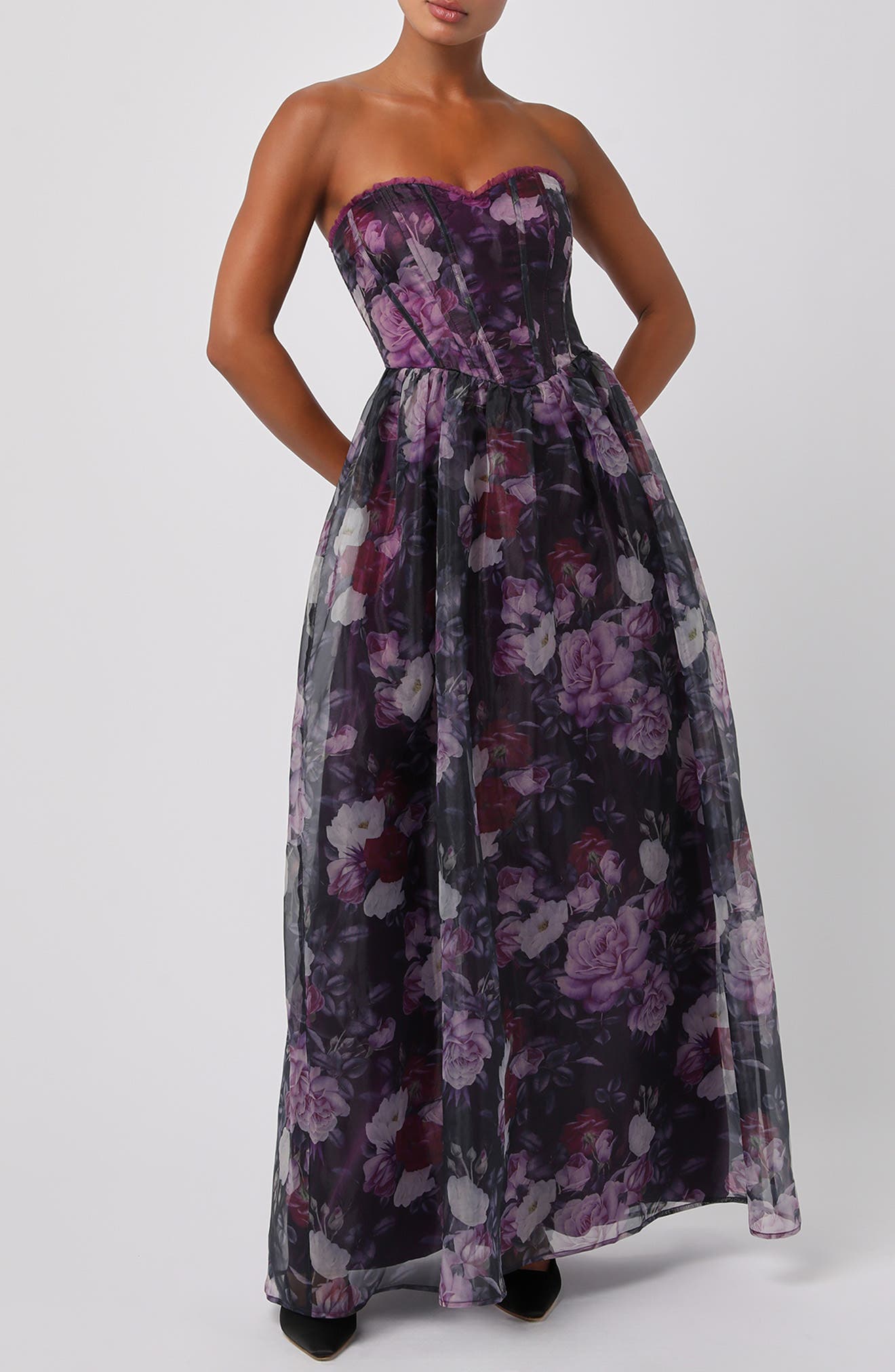 Lulus Remi Corset Maxi Dress