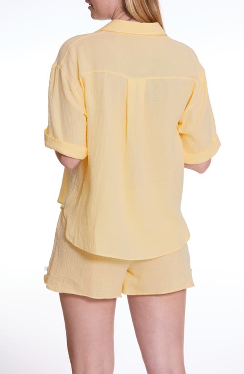 Cache Coeur Maternity Pajama Set Ice Cream In Yellow