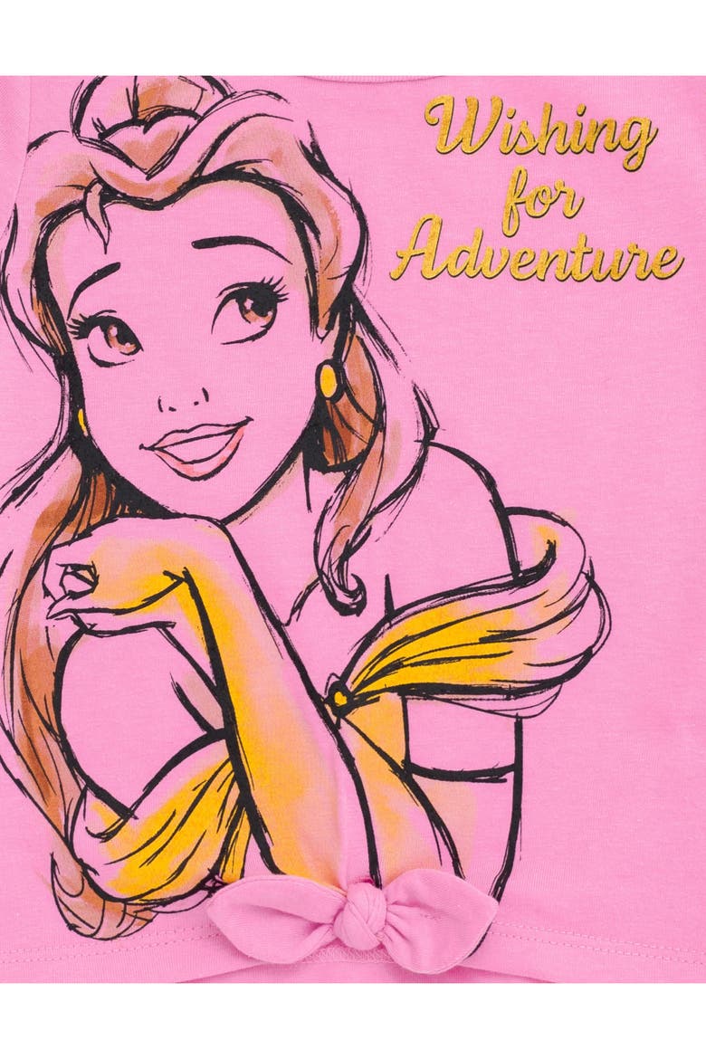 Princess 2-Pack Short Sleeve T-Shirts, Alternate, color, Belle Yellow Pink
