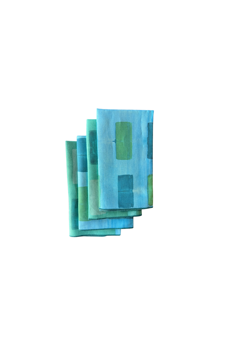 Tapestry Napkin Set of 4, Main, color, Blue