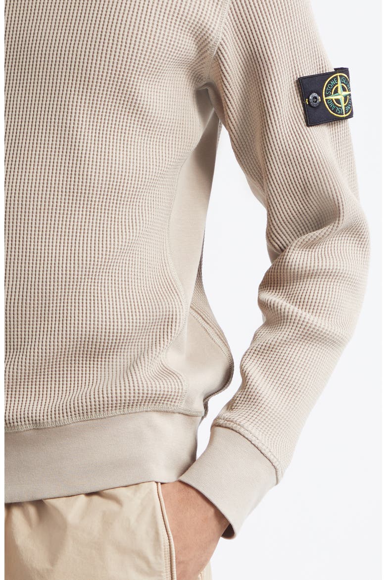 Cotton Waffle Knit Sweatshirt, Alternate, color, DESERT