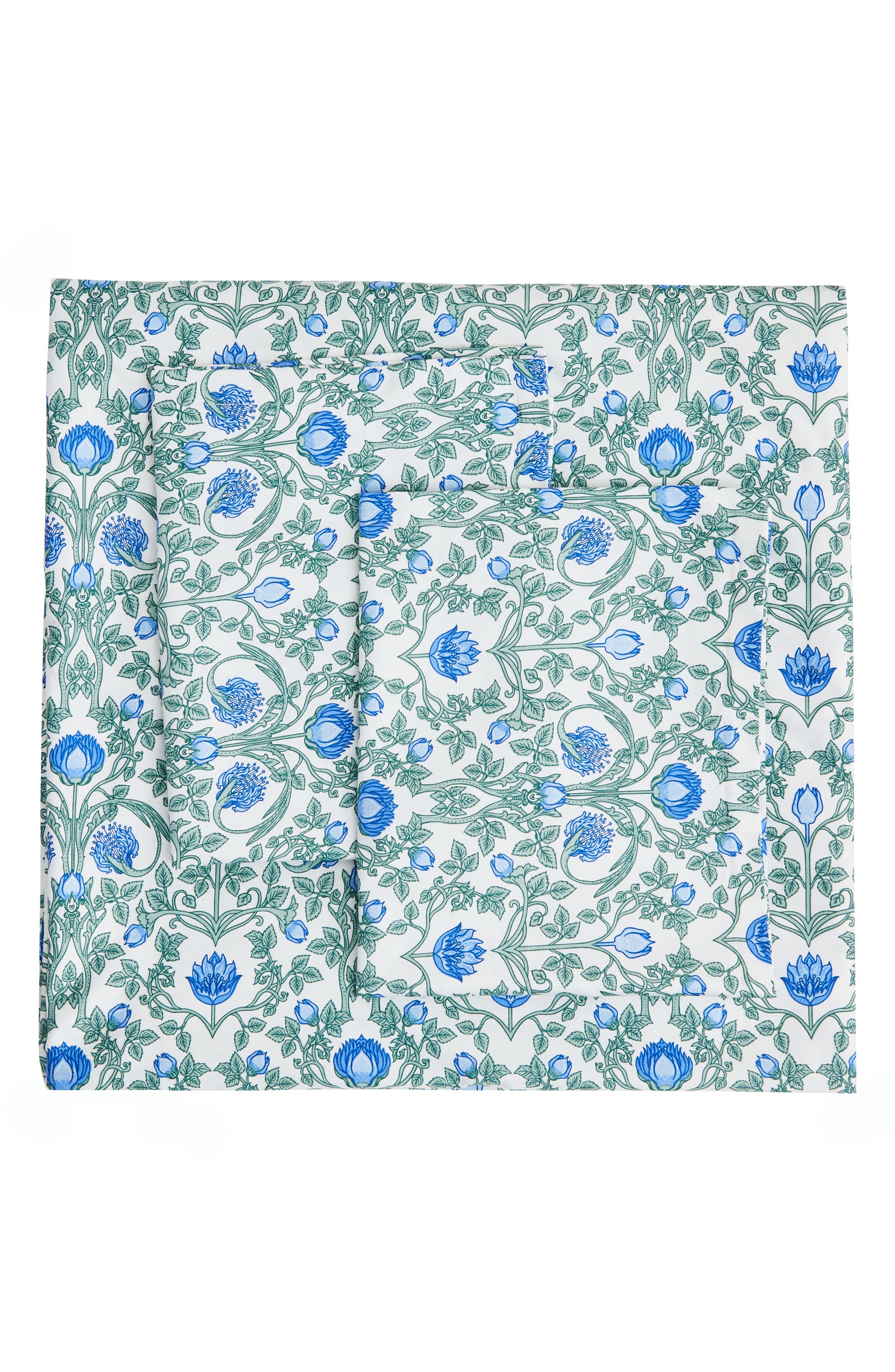 MELANGE HOME Floral Cotton Duvet & Sham Set