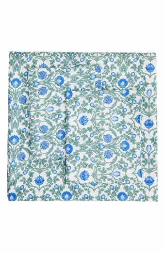 MELANGE HOME Floral Cotton Duvet & Sham Set