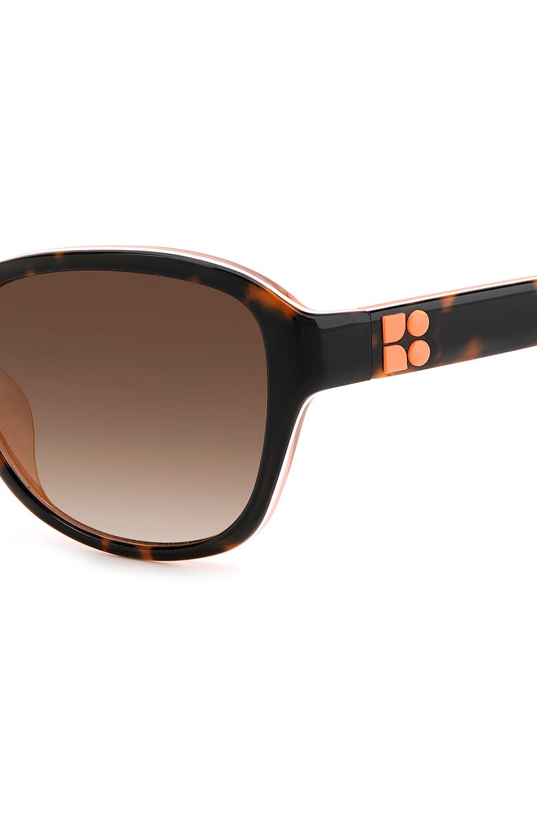 Kate Spade New York golda 56mm oval sunglasses, Alternate, color, Havana
