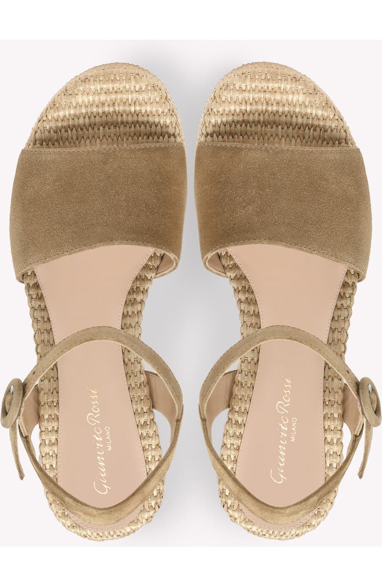 Gianvito Rossi Carol Sandals, Alternate, color, Camel Suede