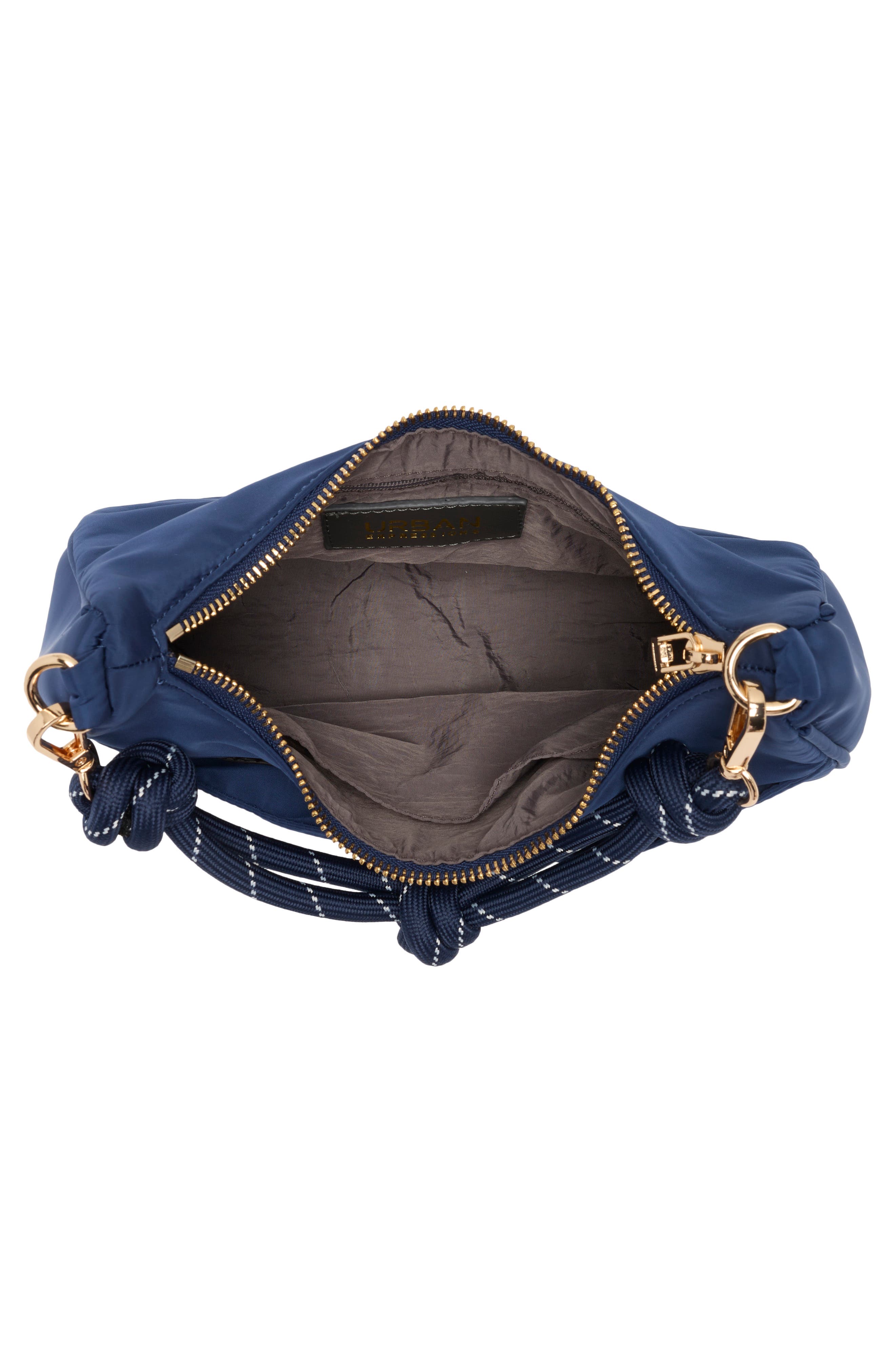 Nylon Hobo Crossbody Bag, Alternate, color, BLUE