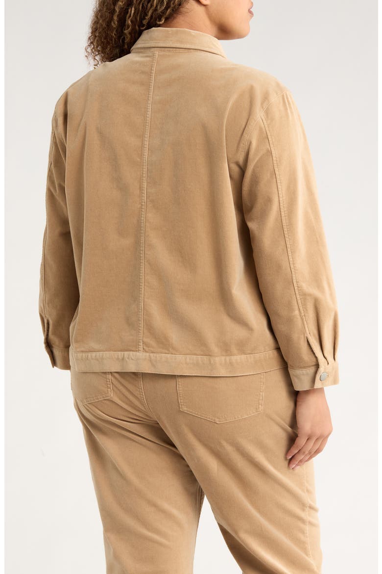 Classic Collar Corduroy Jacket, Alternate, color, BISCUIT