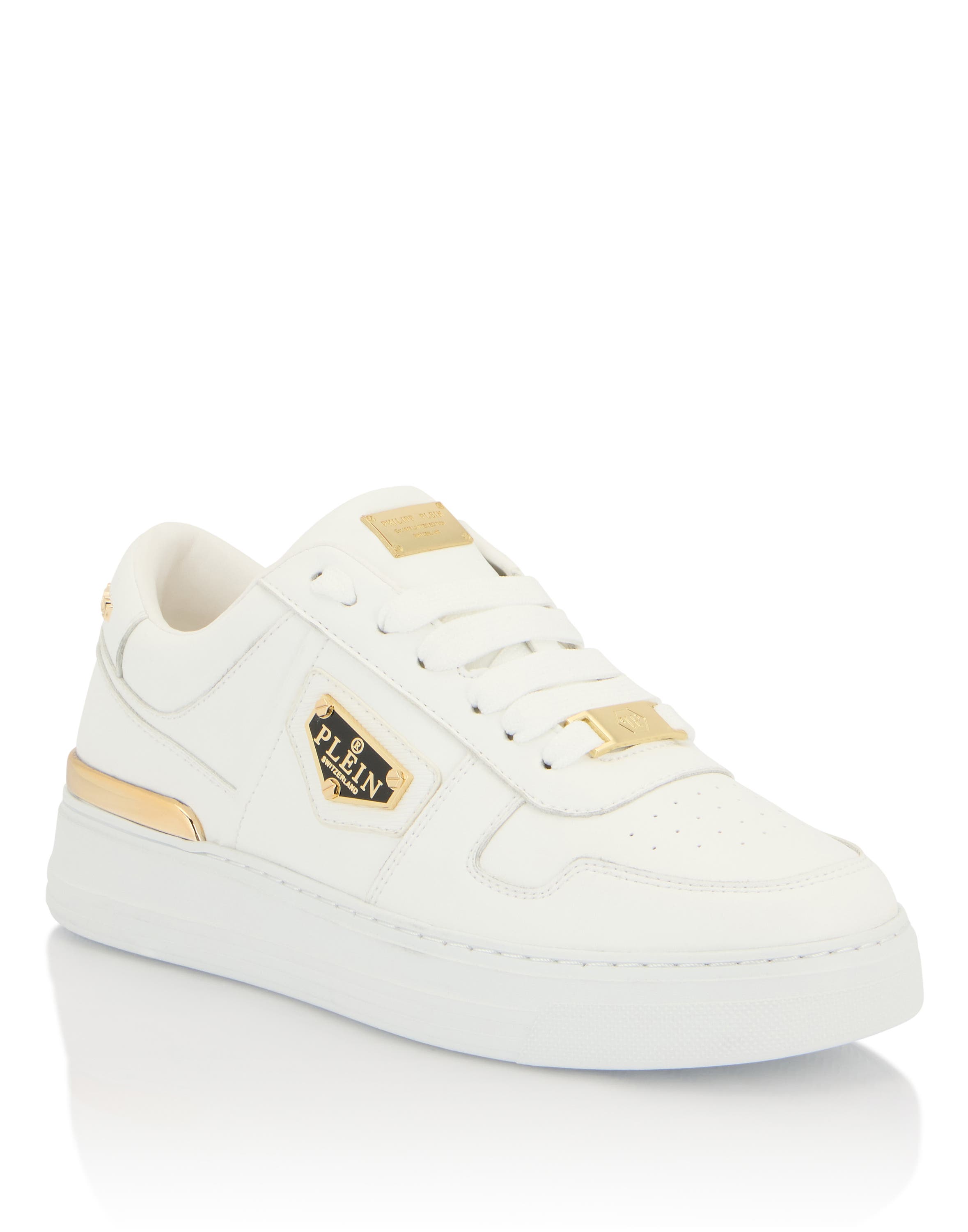 Low-Top Sneakers Carson Women, Main, color, white/lightgold