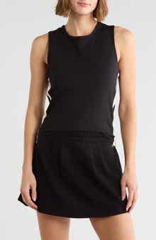 Side Stripe Crewneck Tank