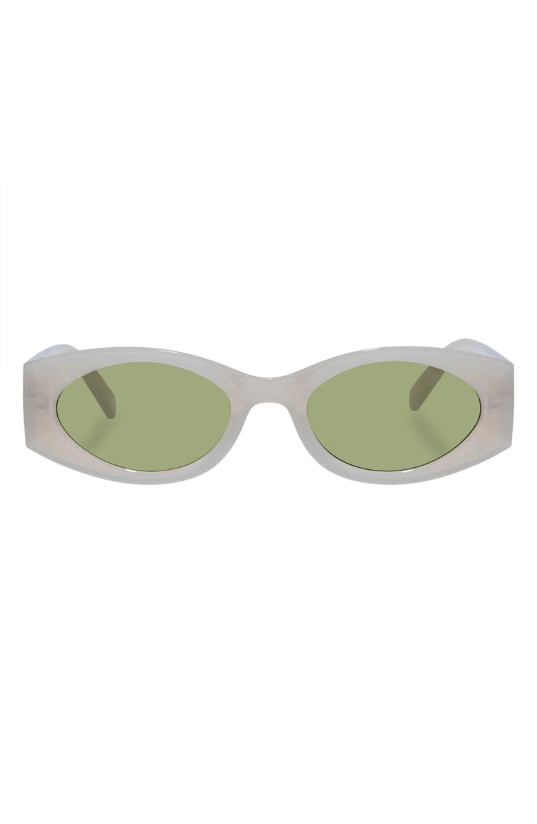 Le Specs Mermaiden 52mm Rectangular Sunglasses, Main, color, Neutral