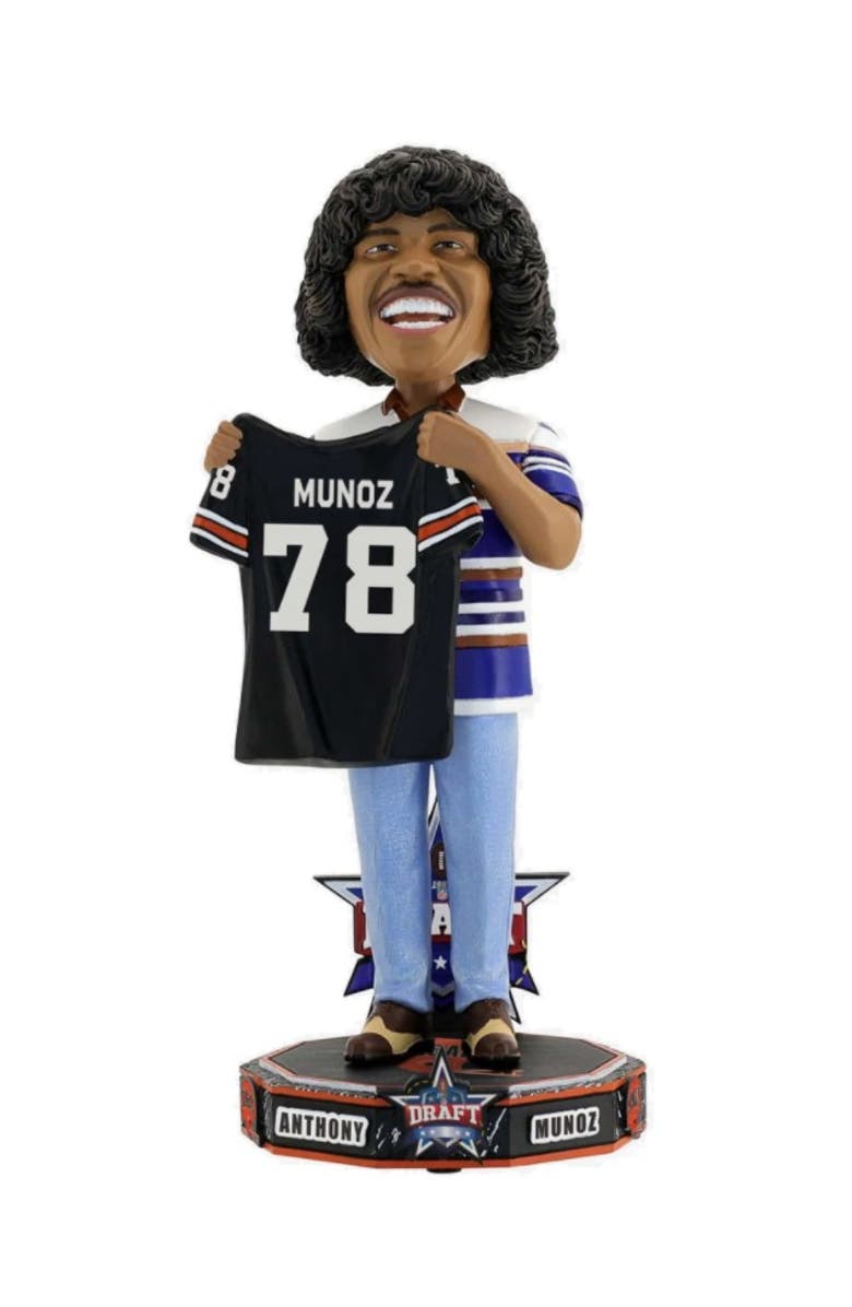FOCO Anthony Munoz (Cincinnati Bengals) 1980 NFL Draft Pick Bobblehead, Main, color, Multi-Color