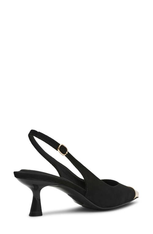 Shop Anne Klein Chai Slingback Pump In Black/gold