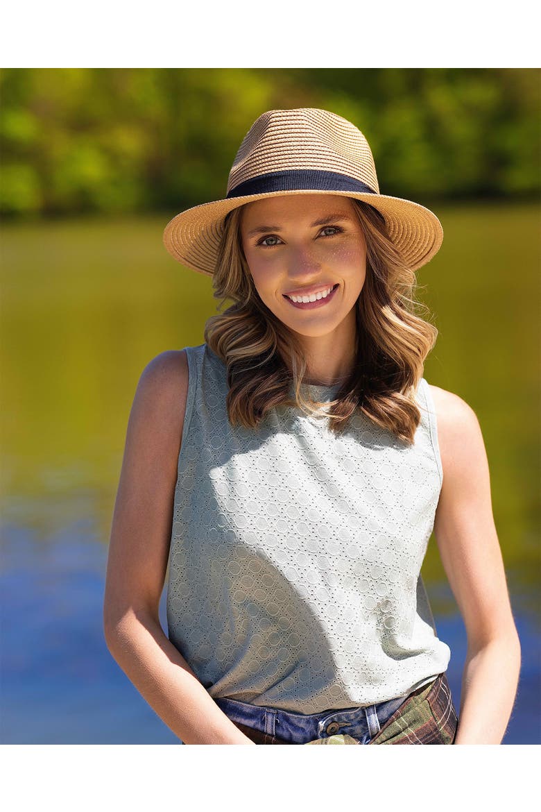 Bennett Men's Straw Fedora, Alternate, color, Sand