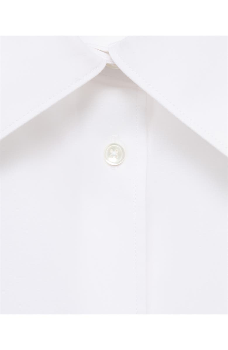 MANGO Selection Oversize Organic Cotton Poplin Button-Up Shirt, Alternate, color, White
