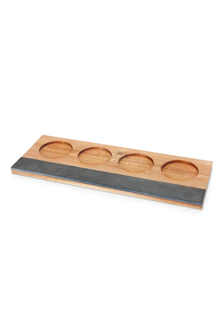 Acacia Wood Wine Flight Board, Alternate, color, Wood