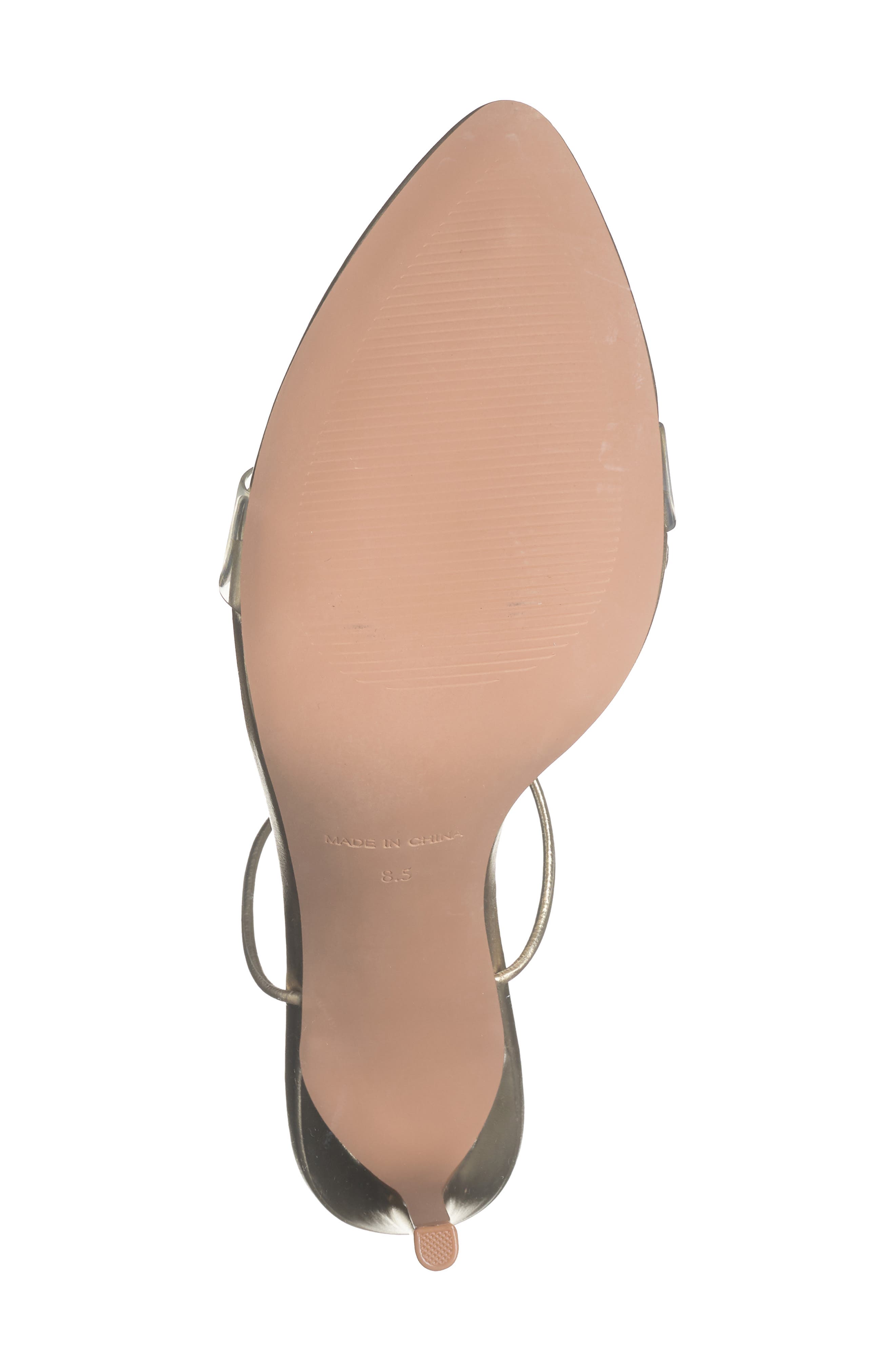 Steve Madden Dollyy Ankle Strap Sandal, Alternate, color, Gold