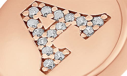 Shymi Pavé Signet Initial Ring In Gold