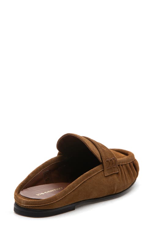 275 Central Vivien Penny Loafer Mule In Brown