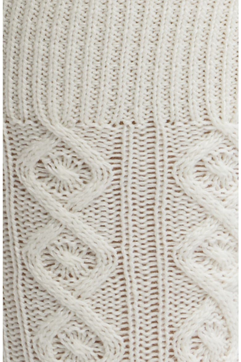 Rensa Cable Knit Knee High Socks, Alternate, color, CREAM