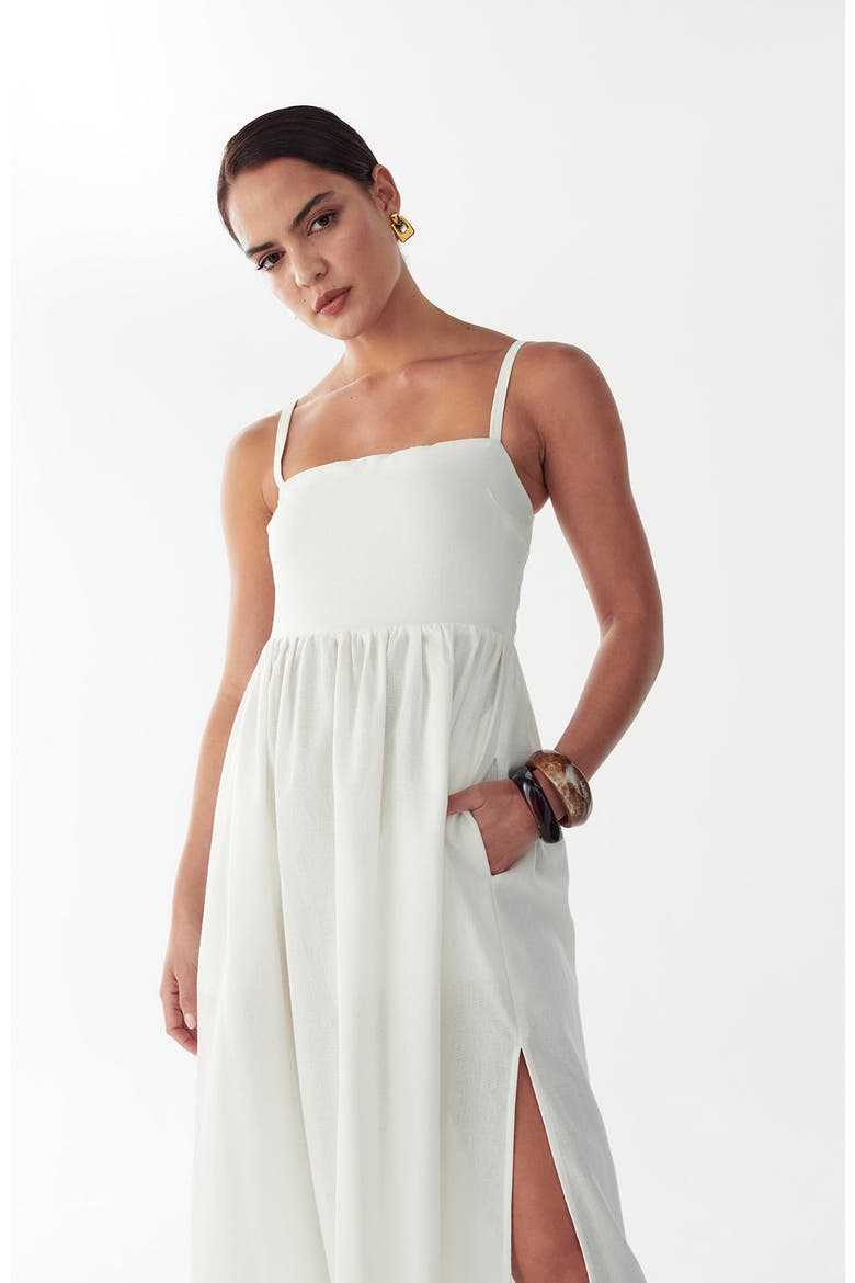 Lanah Midi Dress, Alternate, color, Off White