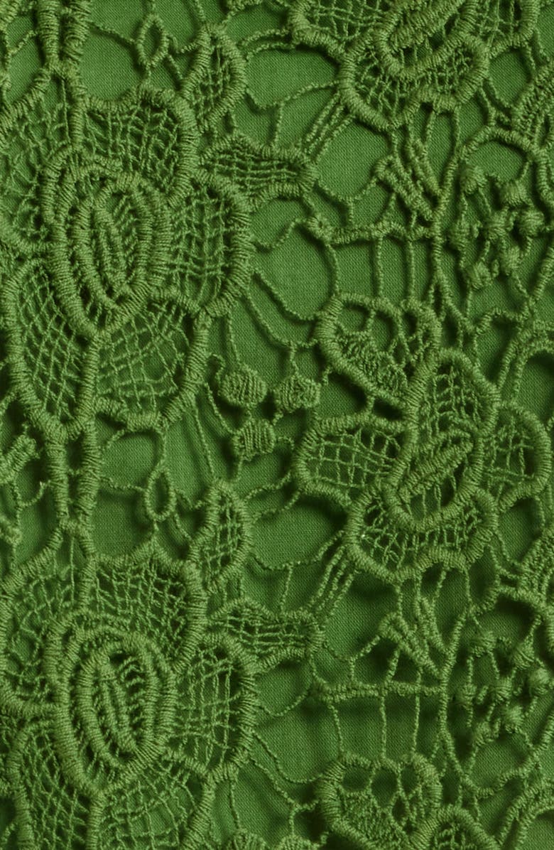 Cleobella Adrienne Floral Guipure Lace Sleeveless Top, Alternate, color, Garden Green