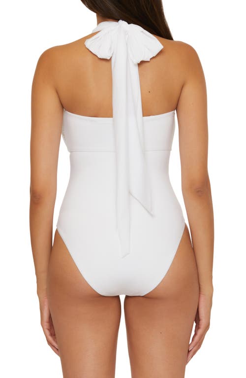 Shop Becca The Butterfly One-piece Swimsuit In White