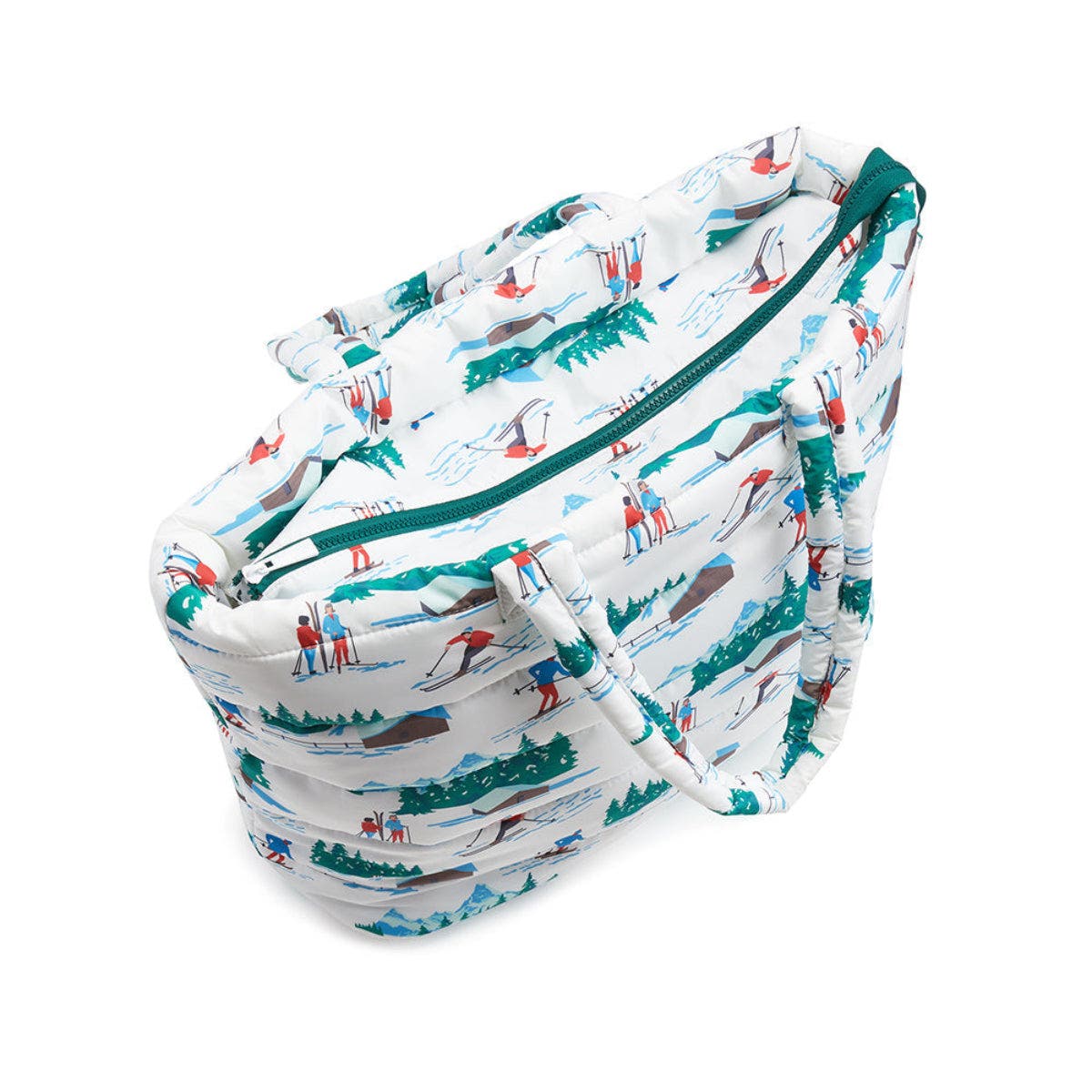TRVL Design Ski Puffer Tote, Alternate, color, White