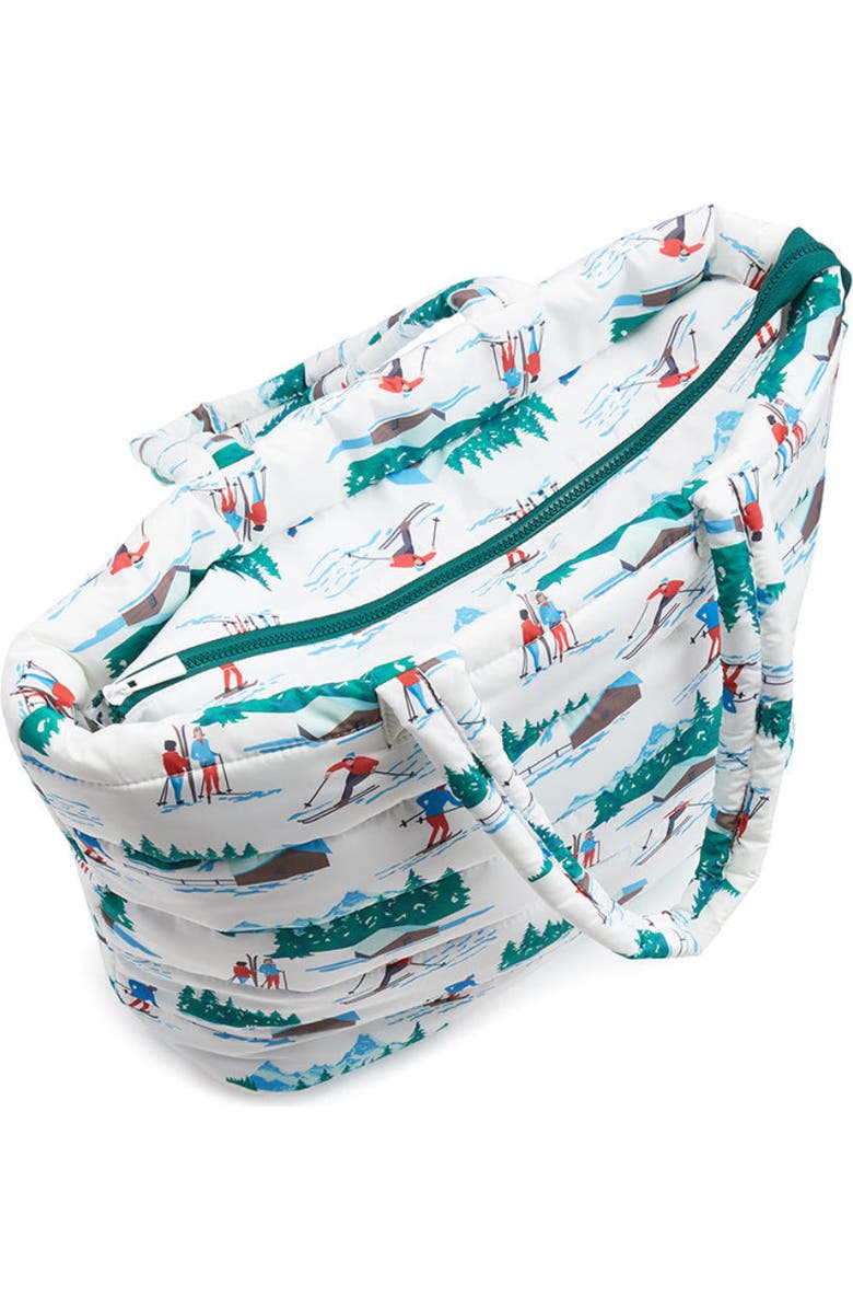 TRVL Design Ski Puffer Tote, Alternate, color, White