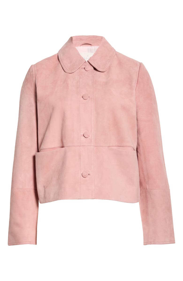 Caslon<sup>®</sup> Suede Jacket, Alternate, color, Pink