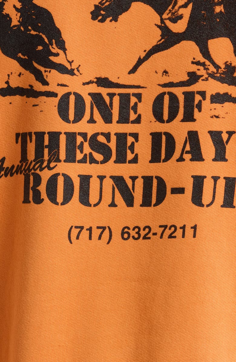 ONE OF THESE DAYS Roundup Fleece Graphic Hoodie, Alternate, color, Orange