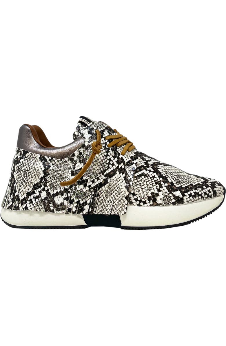 SHUSHOP Pepa Snake Embossed Sneaker, Alternate, color,