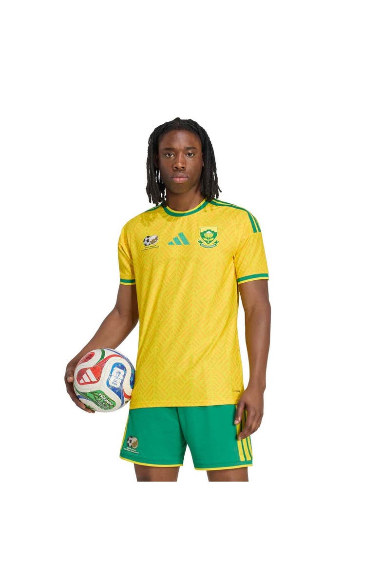 adidas Men's adidas  Yellow South Africa National Team Home On-Field Authentic Jersey, Main, color, Yellow
