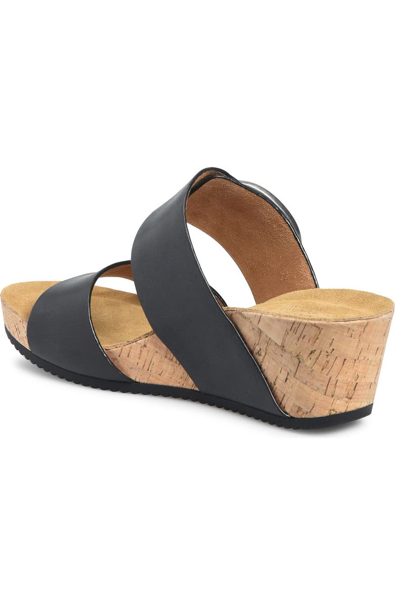 Comfortiva Elizabeth Platform Wedge Slide Sandal, Alternate, color, Black