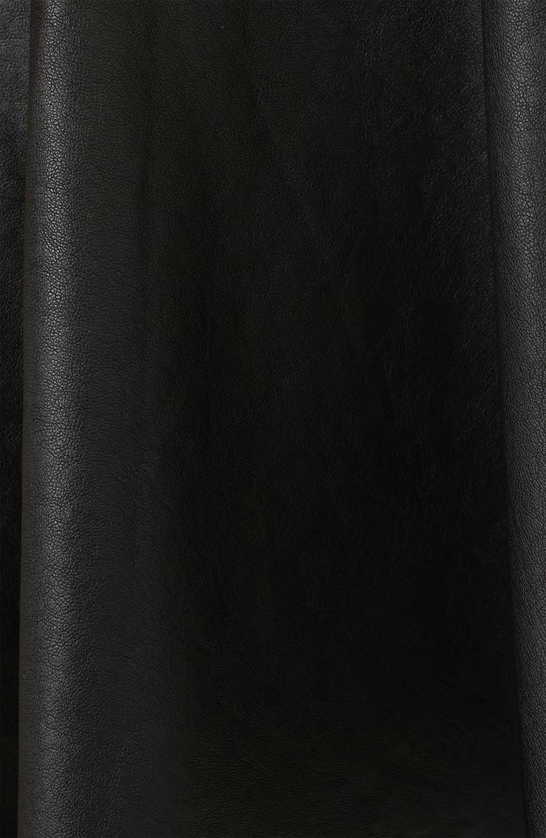 Topshop 'Andie' Faux Leather Skater Skirt, Alternate, color, 