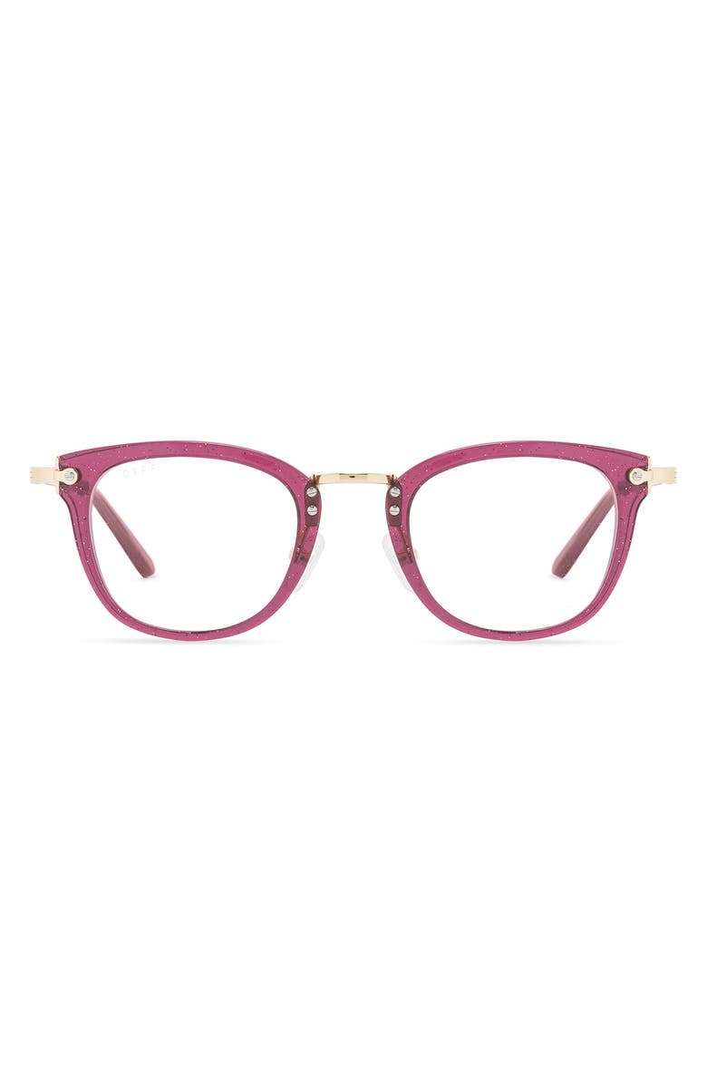 DIFF 46mm Rue Cat Eye Optical Glasses, Main, color,