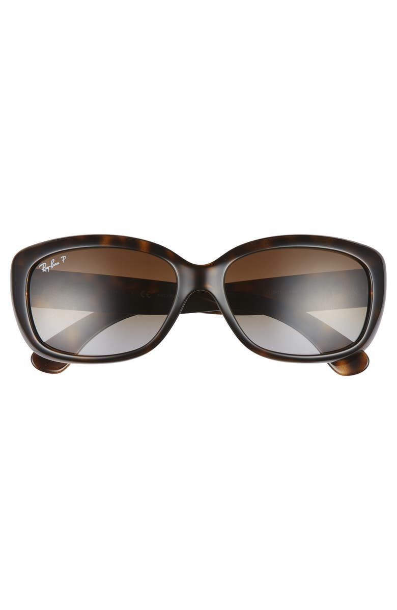 Ray-Ban Jackie Ohh 58mm Polarized Sunglasses, Alternate, color, Havana