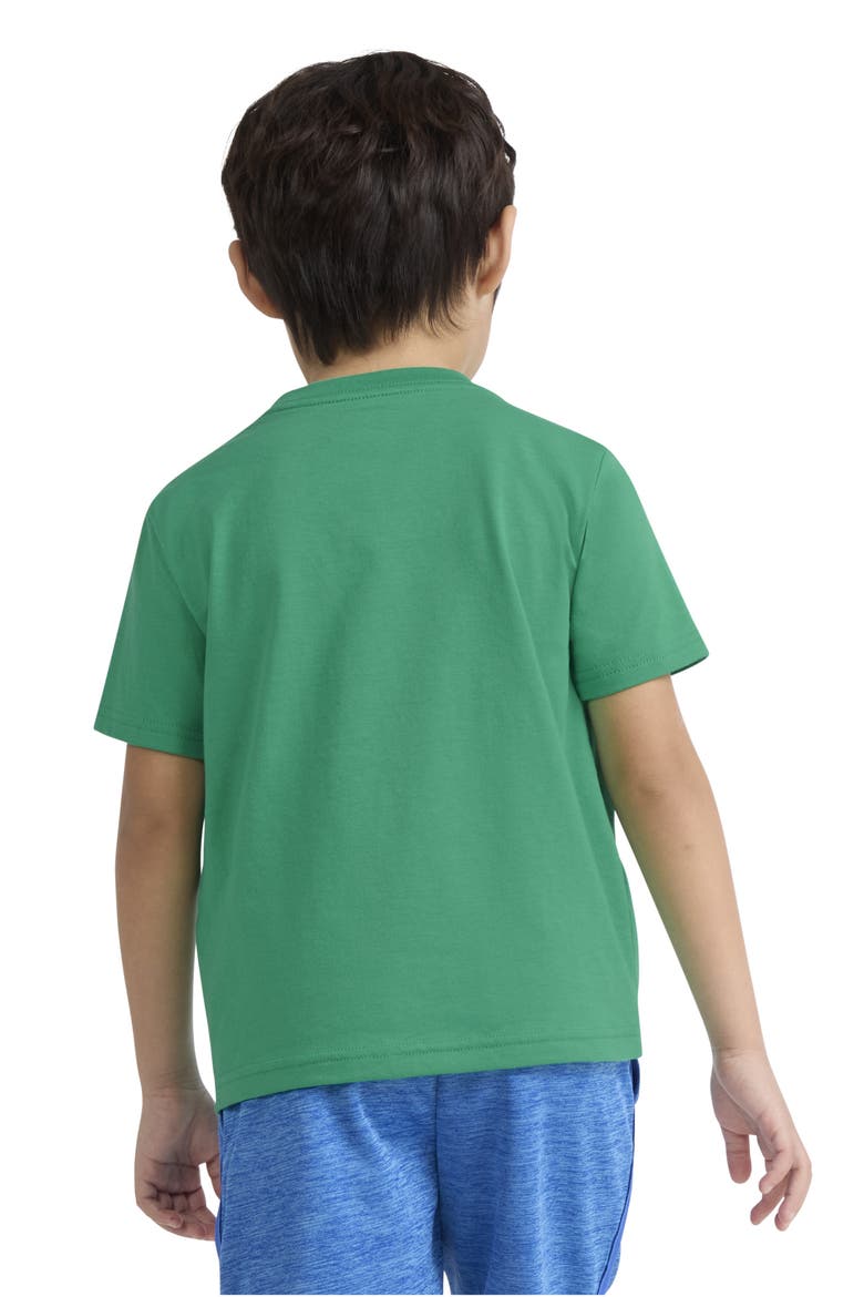 Kids' Kick Graphic Cotton Blend T-Shirt, Alternate, color, STADIUM GREEN