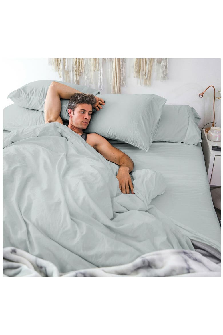 Luxe Soft 'n Smooth Tencel® Lyocell Sheet Set, Alternate, color, LIGHT GREY