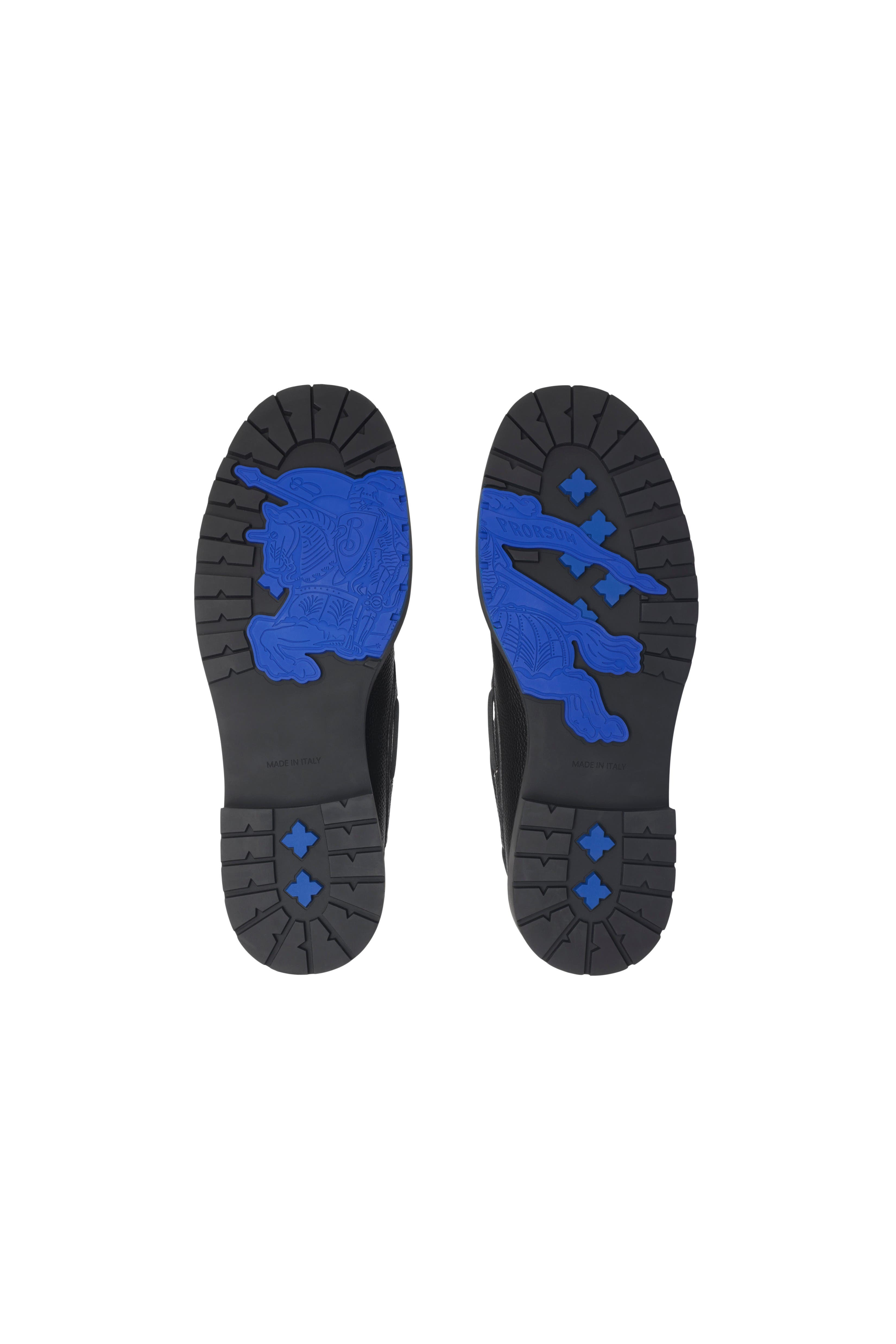 Burberry Leather Raft Boat Shoes, Alternate, color, 