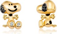 Crislu x Peanuts® Snoopy Mismatched Stud Earrings