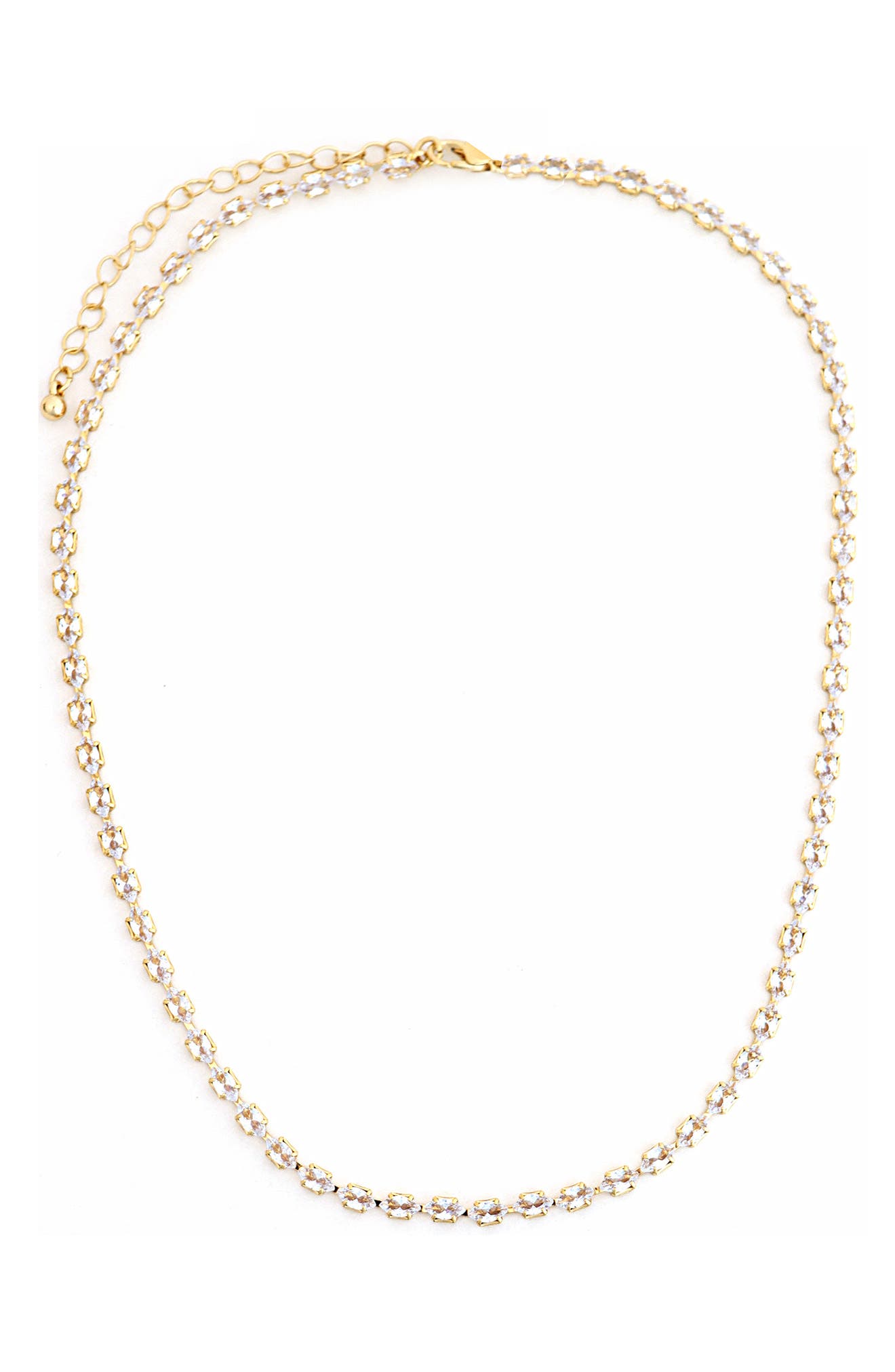 Panacea Marquise Cubic Zirconia Tennis Necklace