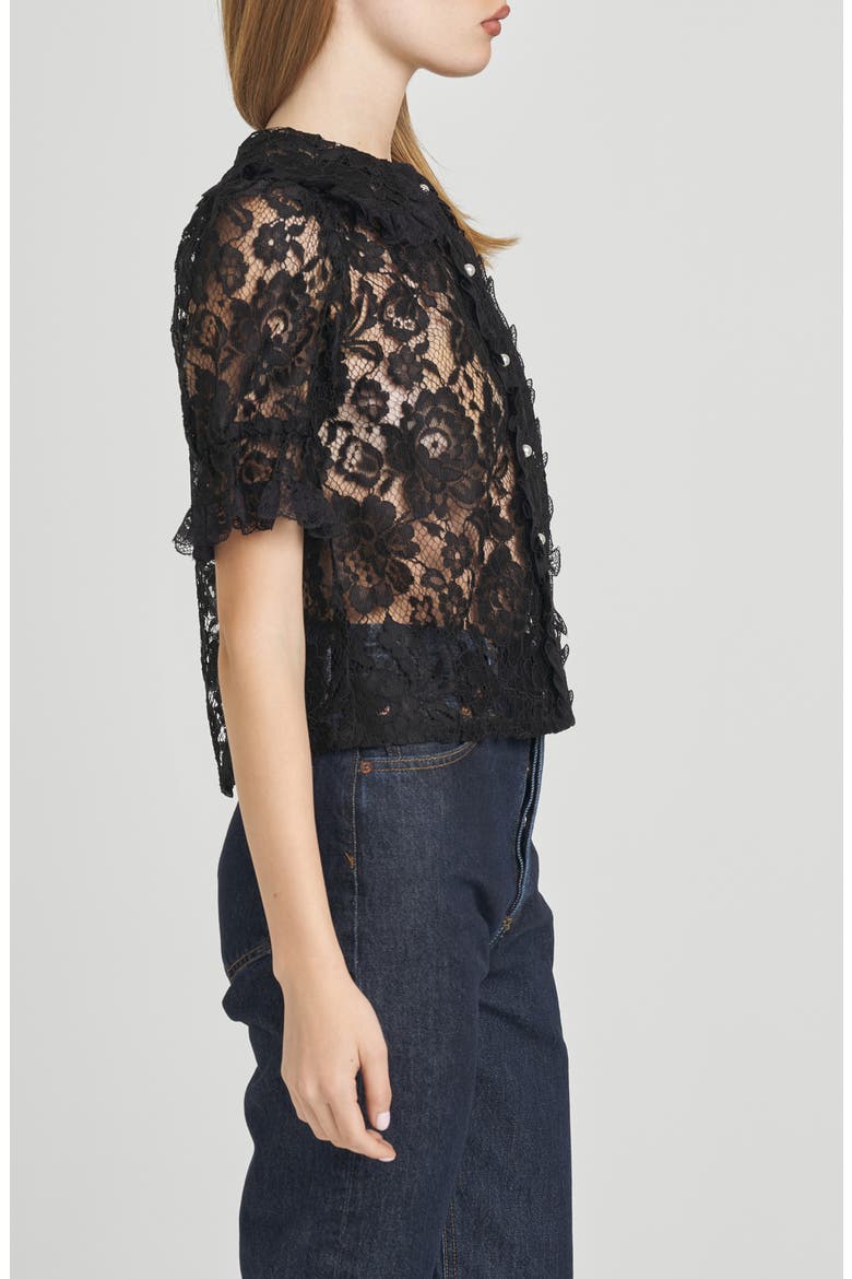 Clarisse Lace Top, Alternate, color, BLACK
