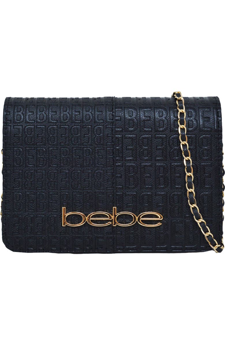bebe Ailey Embossed Large Crossbody Bag, Main, color,